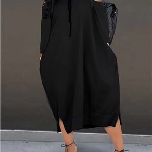 Elegant Black Midi Dress
